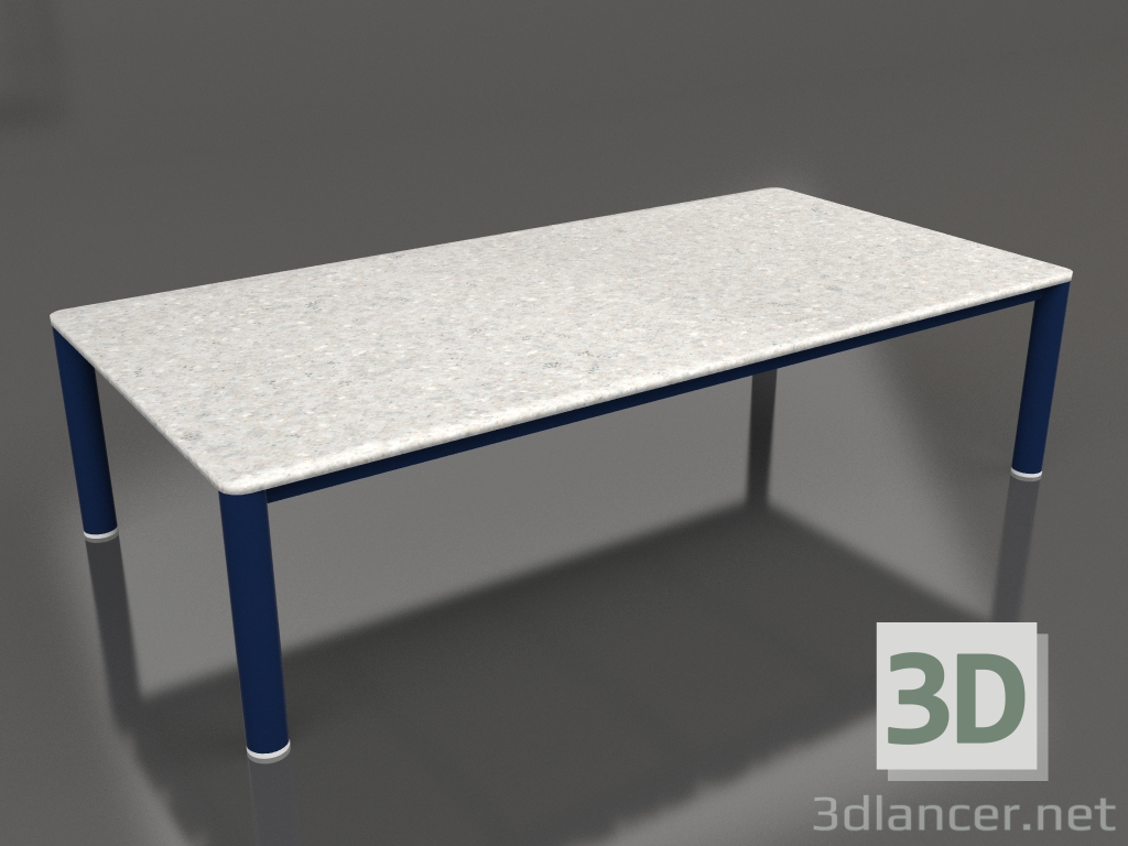 modello 3D Tavolino 70×140 (Blu notte, DEKTON Sirocco) - anteprima