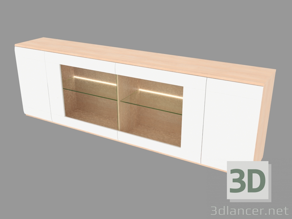 modèle 3D Buffet bas long (6130-57) - preview