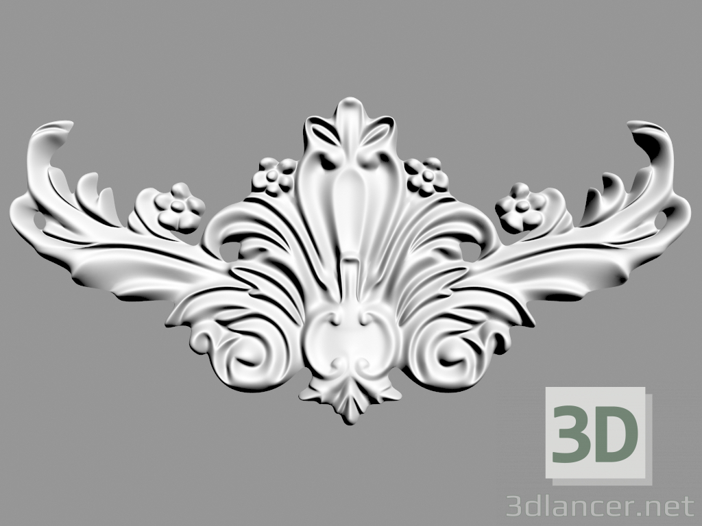 3D Modell Wanddekoration (F32) - Vorschau