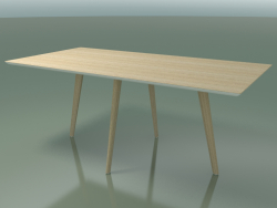 Rectangular table 3505 (H 74 - 180x90 cm, M02, Bleached oak, option 1)