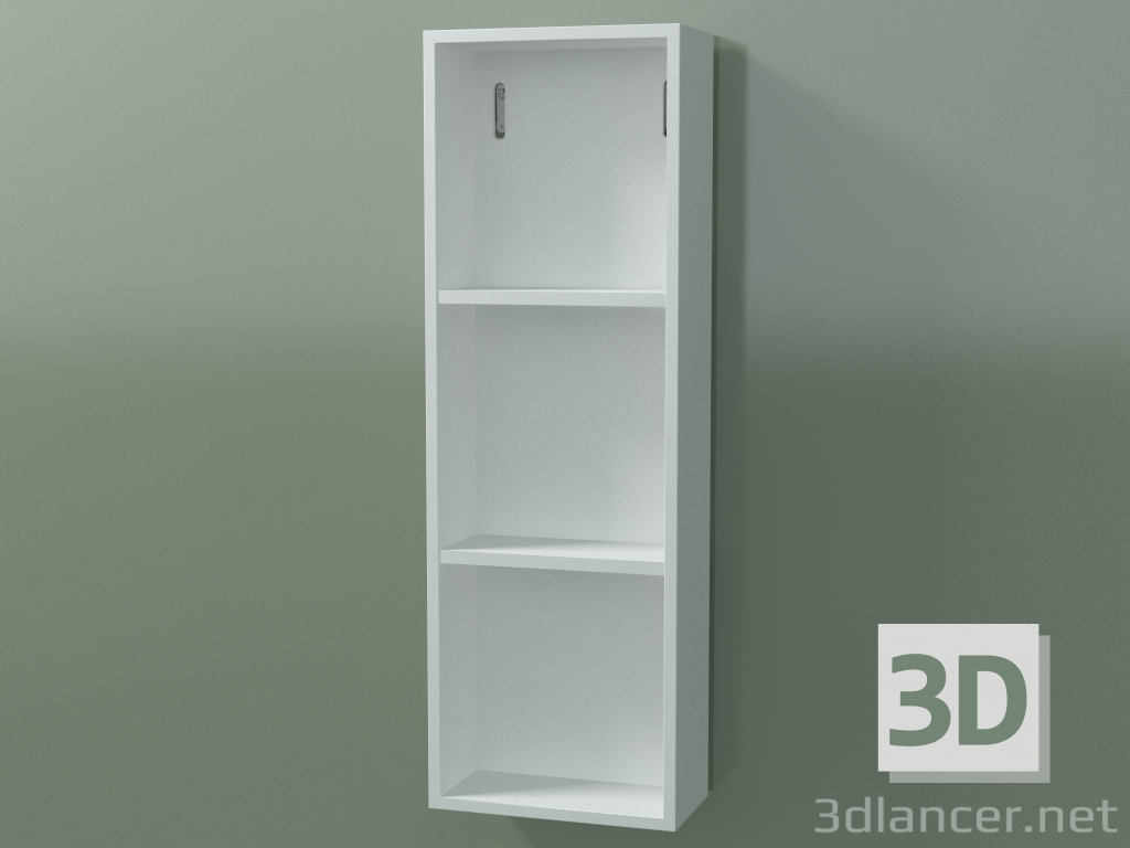 3D modeli Boy dolabı (8DUADA02, Glacier White C01, L 24, P 12, H 72 cm) - önizleme