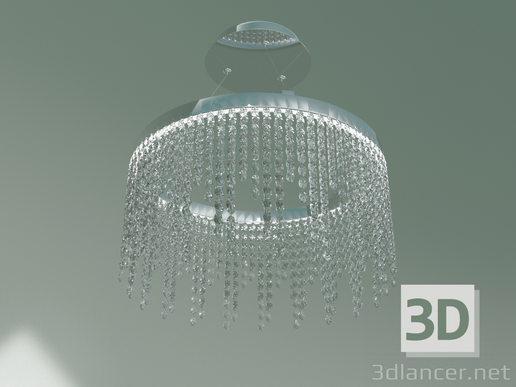 modello 3D Lampadario a LED da soffitto 90050-1 (cromo) - anteprima