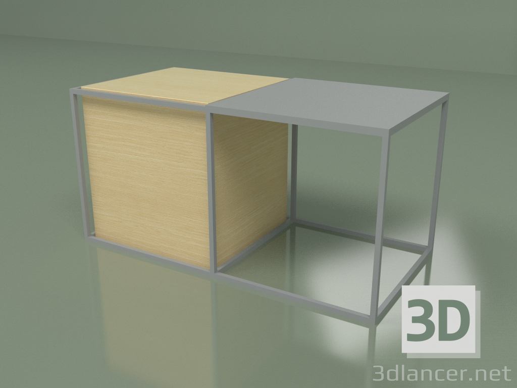3D Modell Tisch 02 (weiß) - Vorschau