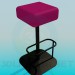 3d model Square bar stool - preview