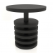 modèle 3D Table à manger DT 03 (D=700x750, bois noir) - preview