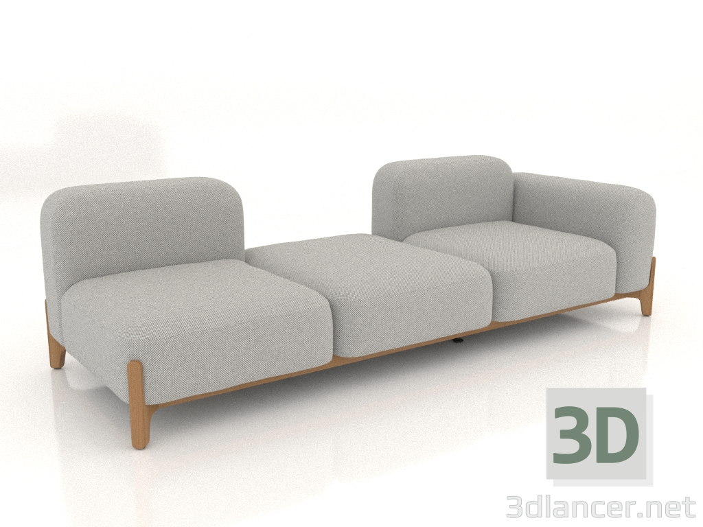 3D modeli Modüler kanepe (bileşim 09) - önizleme