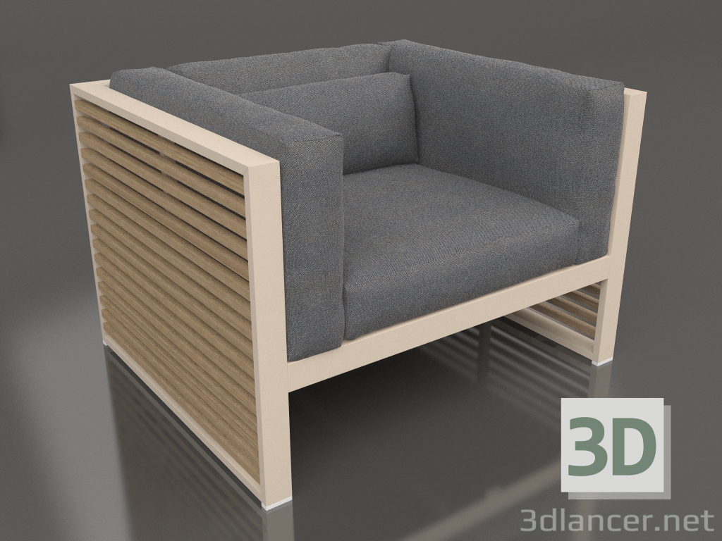 3d model Lounge chair (Sand) - preview