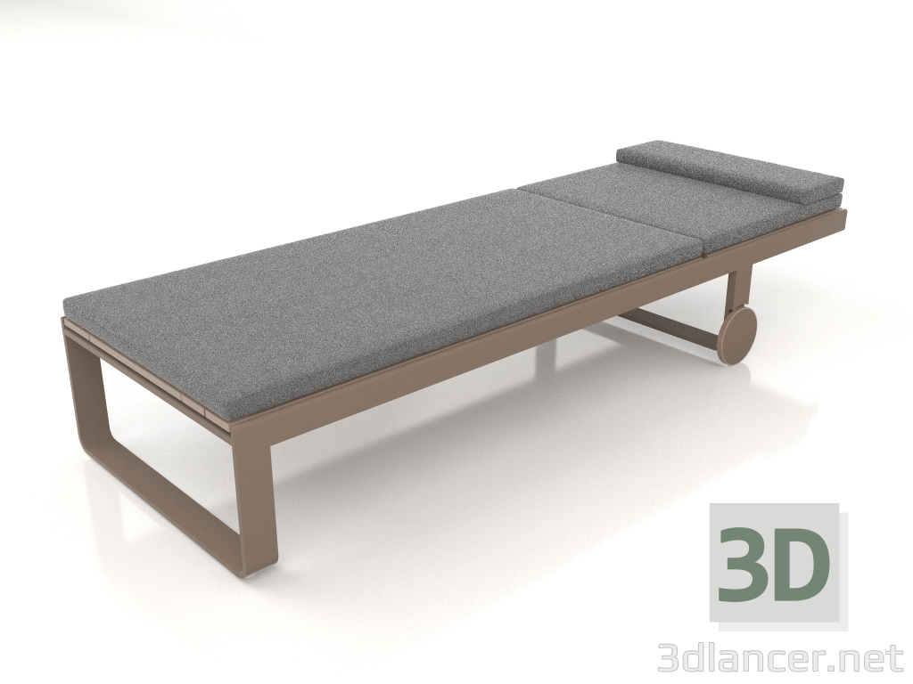 3D modeli Yüksek uzanma koltuğu (Bronz) - önizleme