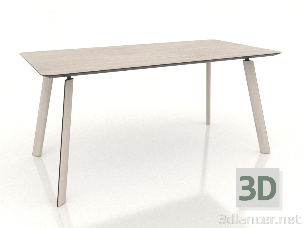 3d model Mesa de comedor BRASKO 1600x800x750 mm (roble blanqueado) - vista previa