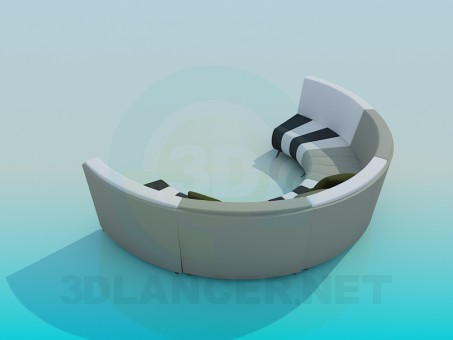 3d model Sofa - preview 3d model Sofa - preview