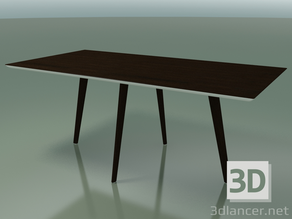 modèle 3D Table rectangulaire 3505 (H 74 - 180x90 cm, M02, Wengé, option 1) - preview