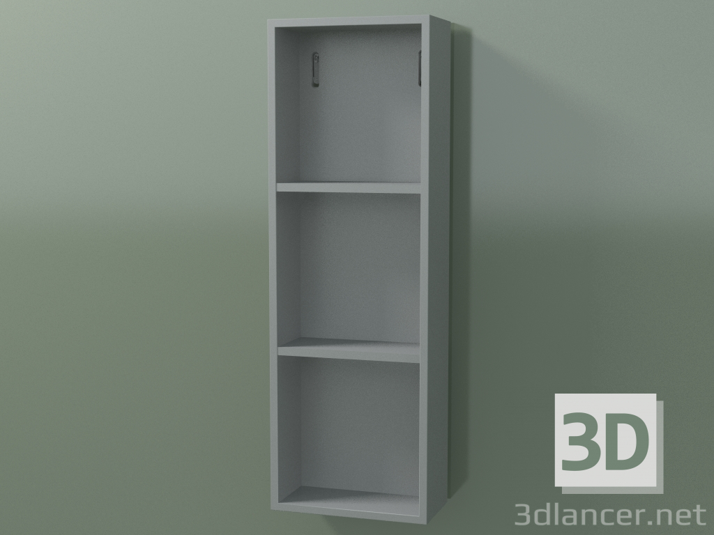 3d model Wall tall cabinet (8DUADA02, Silver Gray C35, L 24, P 12, H 72 cm) - preview