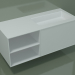 3D Modell Waschbecken mit Schublade und Fach (06UC734D2, Glacier White C01, L 120, P 50, H 48 cm) - Vorschau