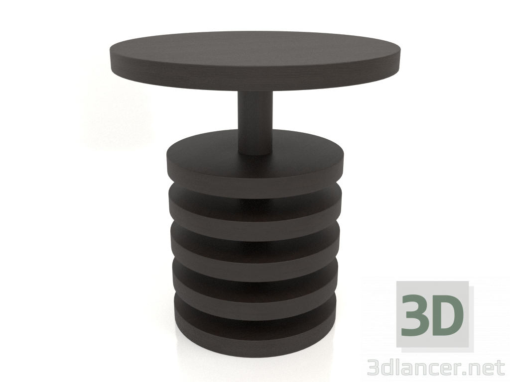 3D modeli Yemek masası DT 03 (D=700x750, ahşap kahve koyu) - önizleme
