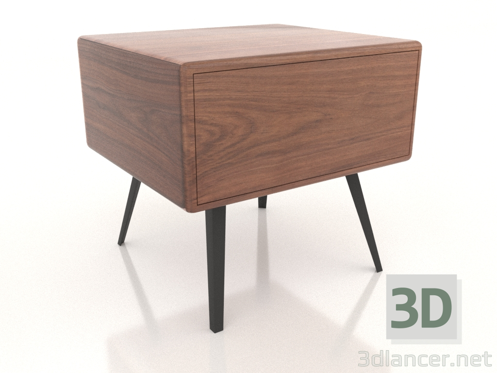 3d model Bedside table Elinor (walnut) - preview