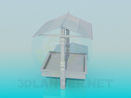 3d model Sandbox for kids - preview 3d model Sandbox for kids - preview