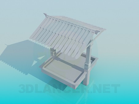 3d model Sandbox for kids - preview 3d model Sandbox for kids - preview