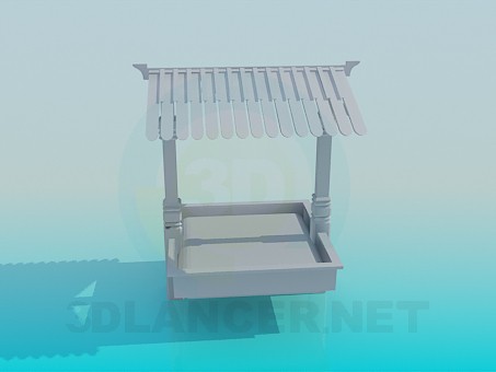 3d model Sandbox for kids - preview 3d model Sandbox for kids - preview