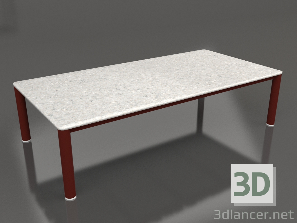 3d model Coffee table 70×140 (Wine red, DEKTON Sirocco) - preview