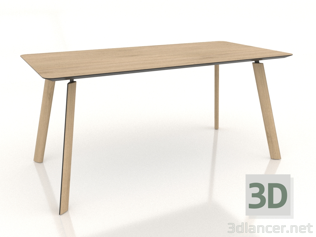 3d model Mesa de comedor BRASKO 1600x800x750 mm (roble aclarado) - vista previa