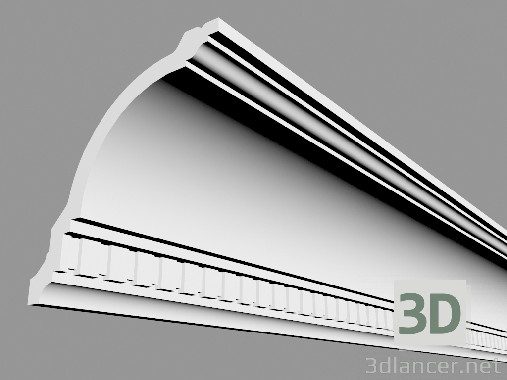 modèle 3D Corniche CX107 (200 x 11,8 x 11,7 cm) - preview