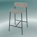 3d model Bar stool Pavilion (AV8, H 85cm, 48х50cm, Lacquered oak, Balder 612) - preview