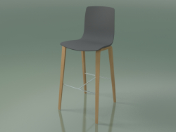 Bar stool 3997 (4 wooden legs, polypropylene, oak)