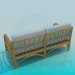 3d model Wicker Sofa - preview