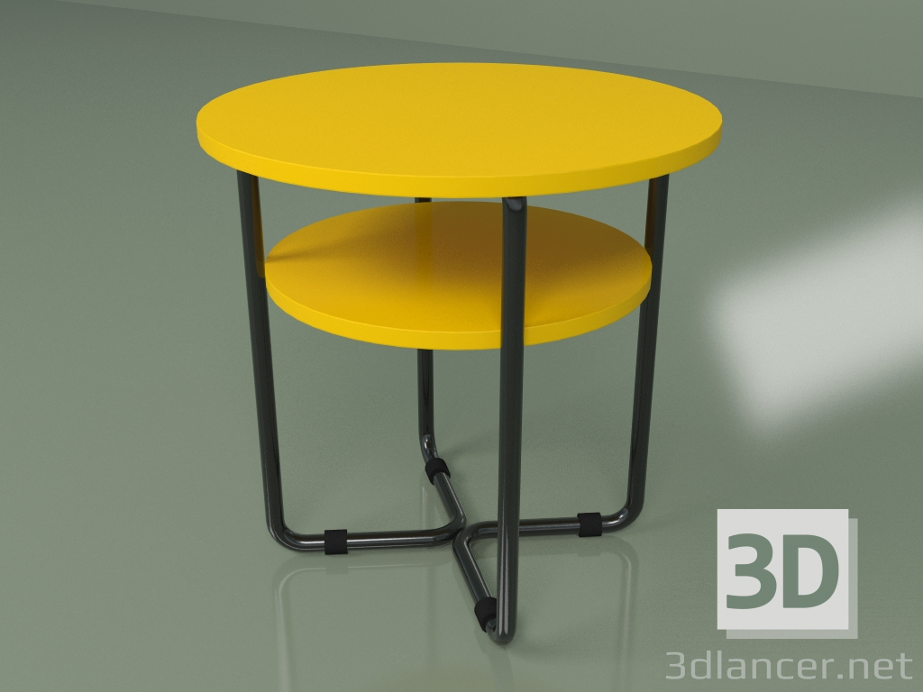3D Modell Couchtisch (gelb-senf) - Vorschau