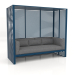 3D Modell Al Fresco Sofa mit Aluminiumrahmen (Graublau) - Vorschau