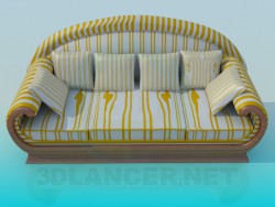 Das Sofa im Streifen
