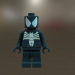 3d Black_Skin_Spider man model buy - render