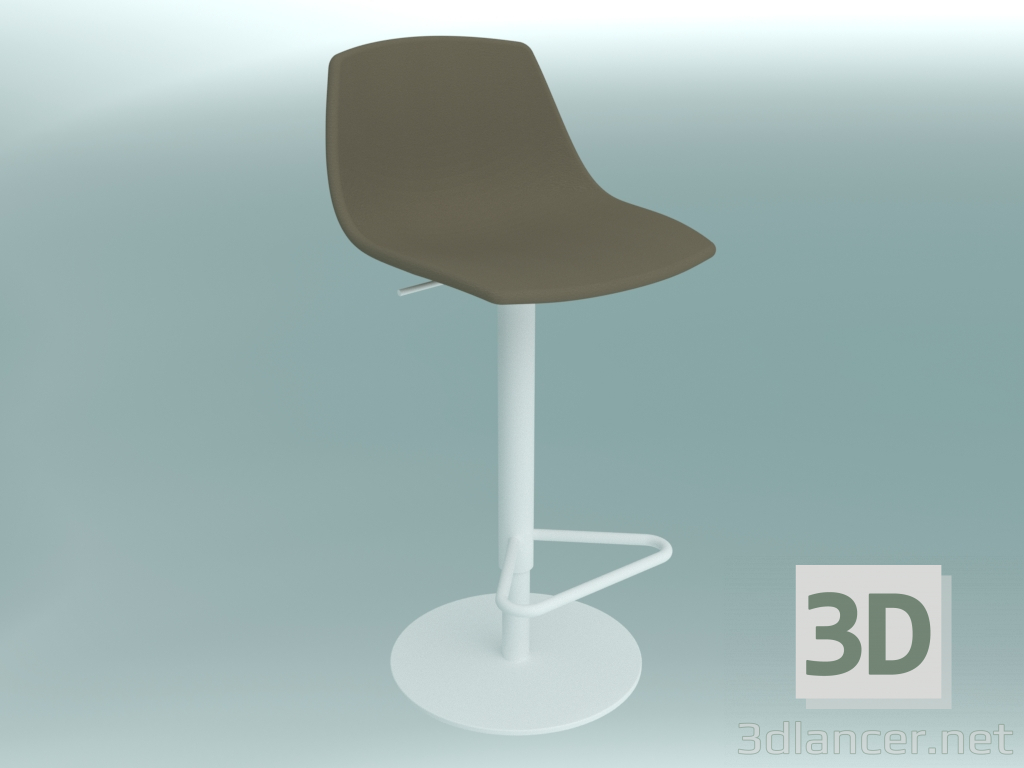 modèle 3D Chaise de bar MIUNN (cuir S104T) - preview
