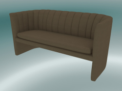 Preguiçoso dobro do sofá (SC25, H 75cm, 150х65cm, veludo 8 amêndoa)