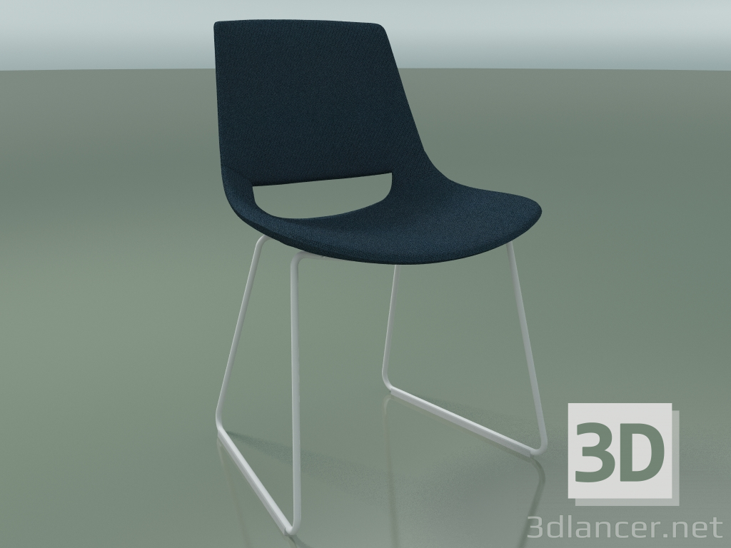 3D Modell Stuhl 1212 (auf Kufen, Stoffbezug, V12) - Vorschau