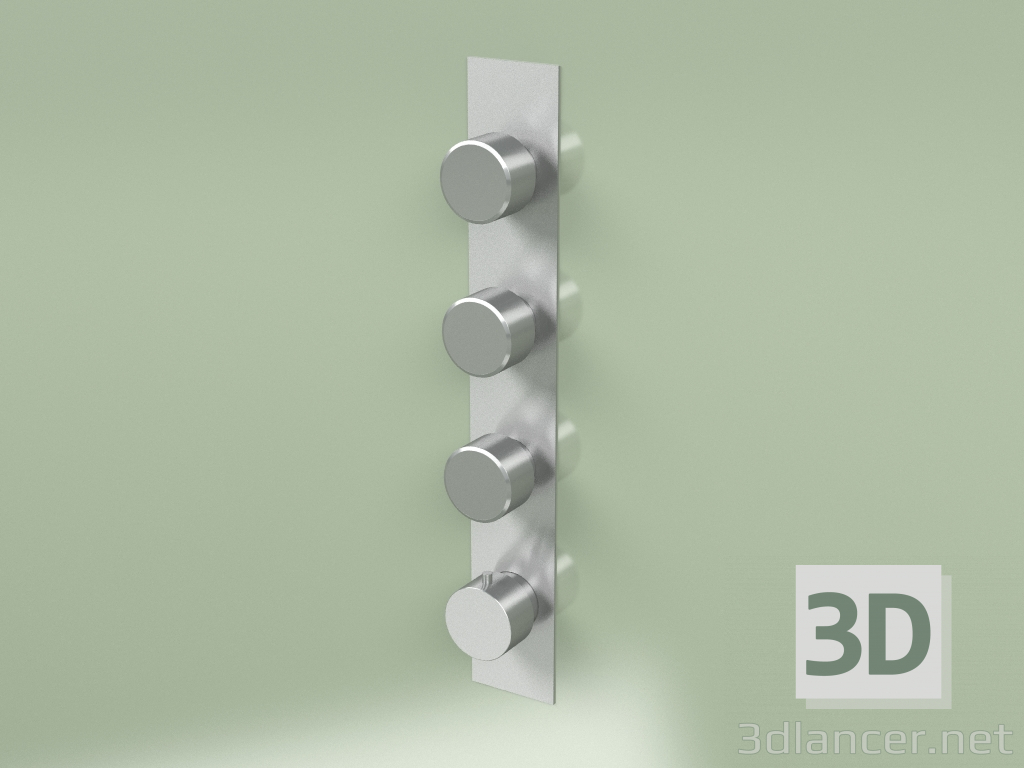 modèle 3D Mitigeur thermostatique avec 3 vannes d'arrêt (16 90 0, AS) - preview