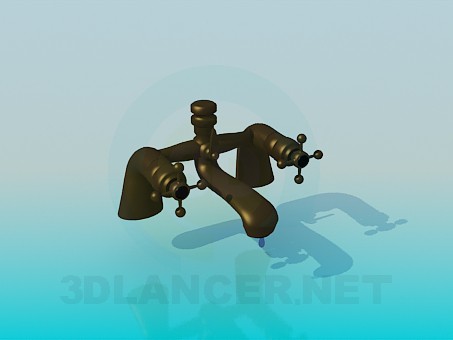 3d model Copper faucet - preview 3d model Copper faucet - preview