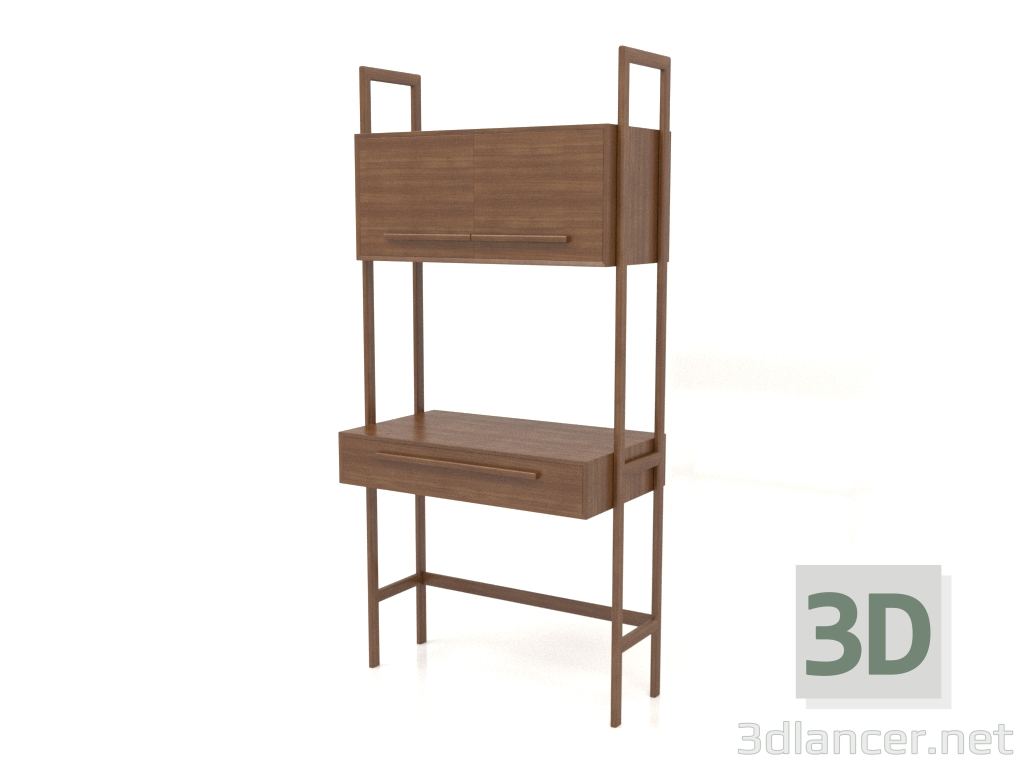 modèle 3D Table de travail RT 02 (900x500x1900, bois brun clair) - preview