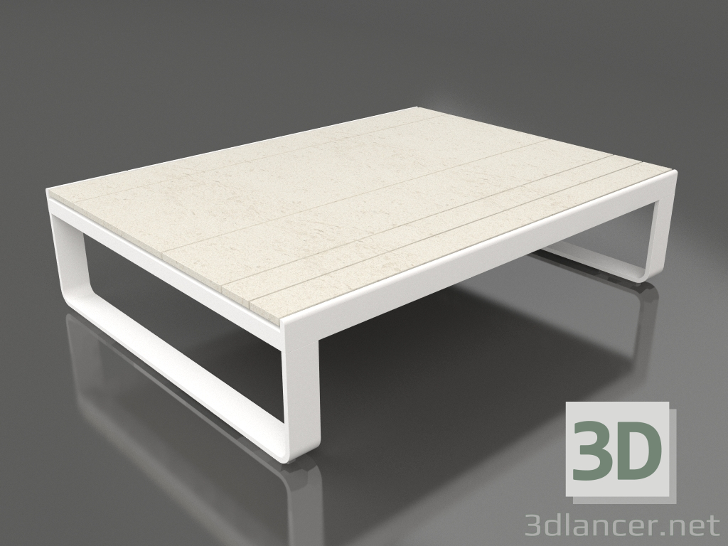 modello 3D Tavolino 120 (DEKTON Danae, Bianco) - anteprima