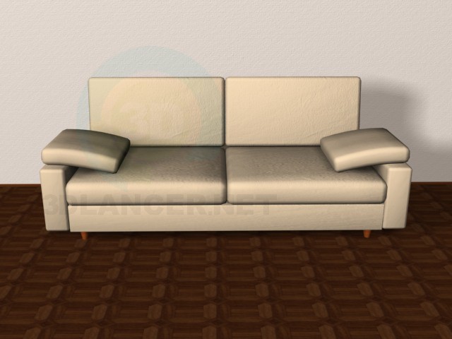 3d модель диван, крісла – превью