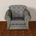 3d model sofa and armchairs - preview