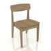 3d model Dining chair Norman (oak) - preview