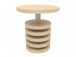 डाइनिंग टेबल डीटी 03 (डी = 700x750, लकड़ी सफेद)