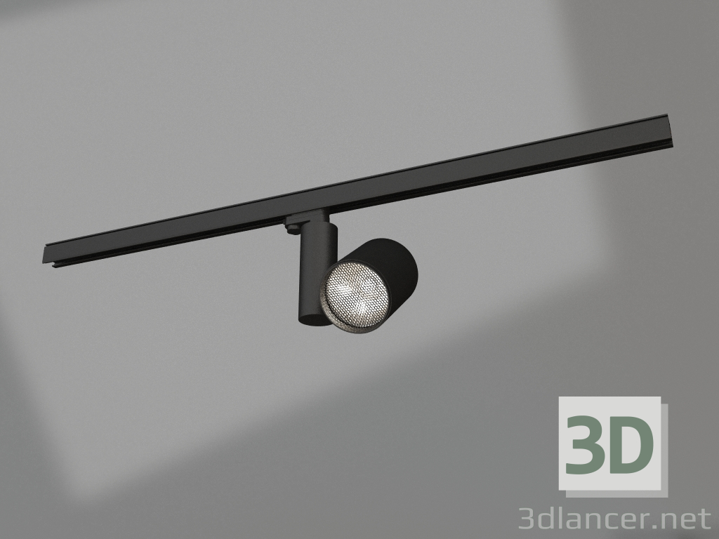 modello 3D Lampada LGD-SHOP-4TR-R100-40W Day4000 (BK, 24 gradi, 230V, DALI) - anteprima