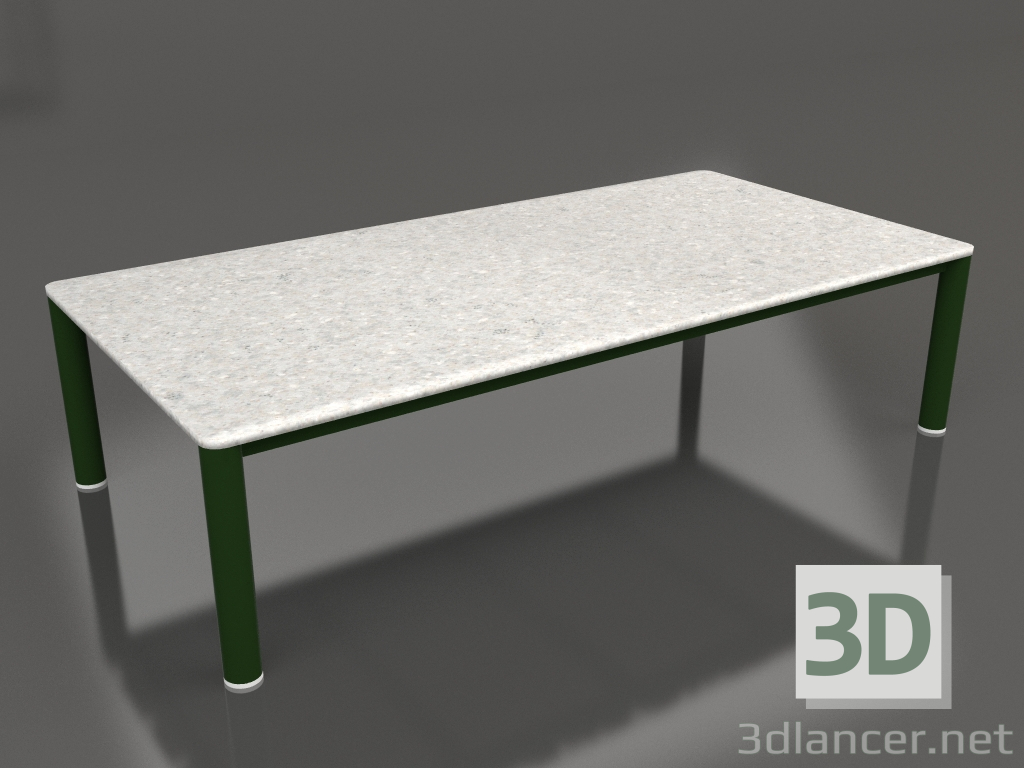 3d model Coffee table 70×140 (Bottle green, DEKTON Sirocco) - preview