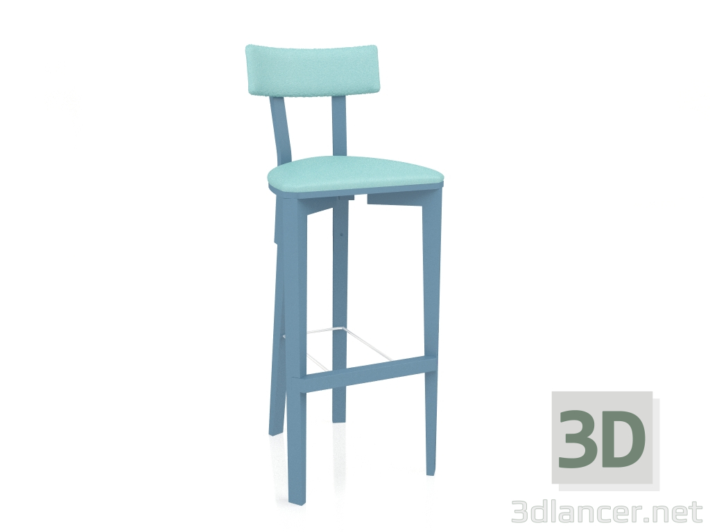 3d model Rectangle bar stool (option 6) - preview