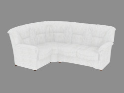 Leather corner sofa (1C2)