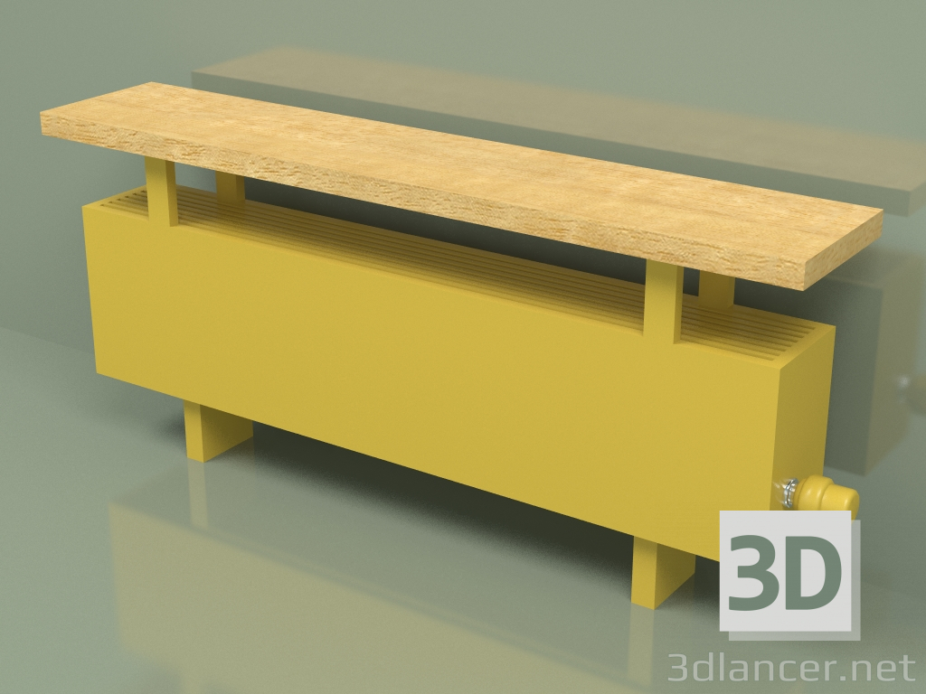 3D modeli Konvektör - Aura Bank (240x1000x146, RAL 1012) - önizleme