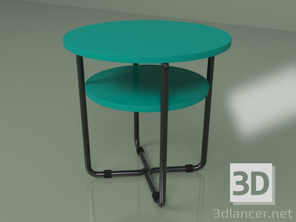 3d model Coffee table (turquoise) - preview