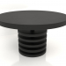Modelo 3d Mesa de jantar DT 03 (D=1388x764, madeira preta) - preview